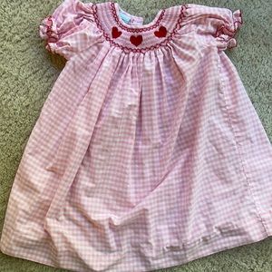 Smocked Southern sunshine Heart Dress